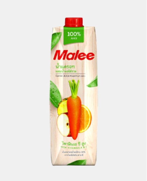 Malee 100% Carrot with Mixed Fruit Juice 