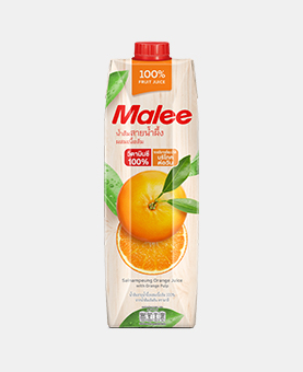 Malee 100% Pure Honey Orange Juice with Pulp